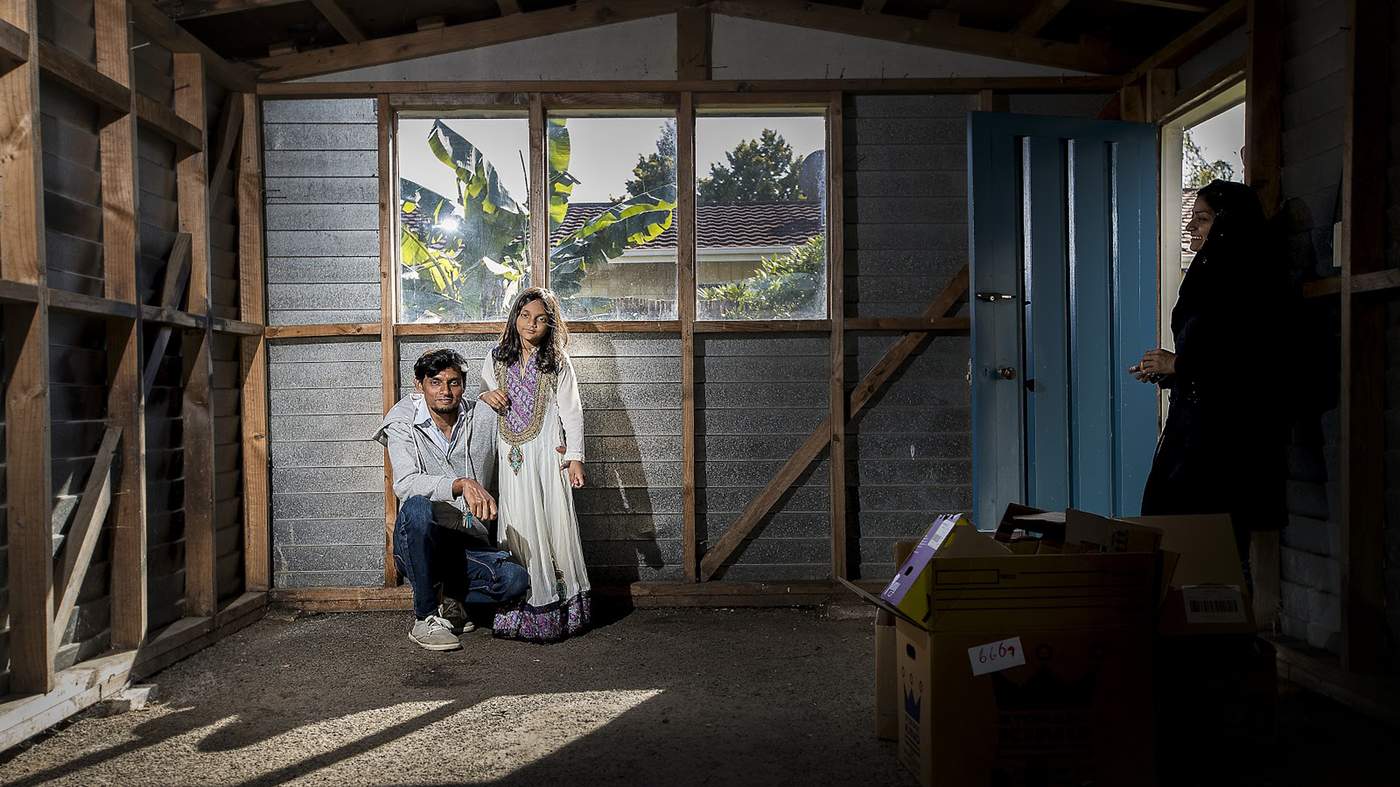 Attia, Salman and Hibbah explore their new home. “It’s amazing,” says Hibbah. “I like it very much.”