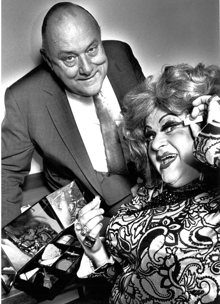 Diamond Lil with her big fan prime minister Robert Muldoon, at the height of her Ace of Clubs fame.  CREDIT: GEORGE GREY SPECIAL COLLECTIONS, AUCKLAND LIBRARIES Diamond Lil with her big fan prime minister Robert Muldoon, at the height of her Ace of Clubs fame.  CREDIT: GEORGE GREY SPECIAL COLLECTIONS, AUCKLAND LIBRARIES