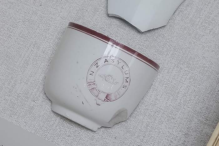 Little is left of Mt View — some fragments of broken china, some buried rubble.   Photo: Maarten Holl\/Stuff 