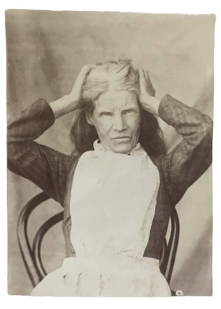 Johanna Beckett's "picture of a madwoman" is in her medical records in Dunedin Archives.