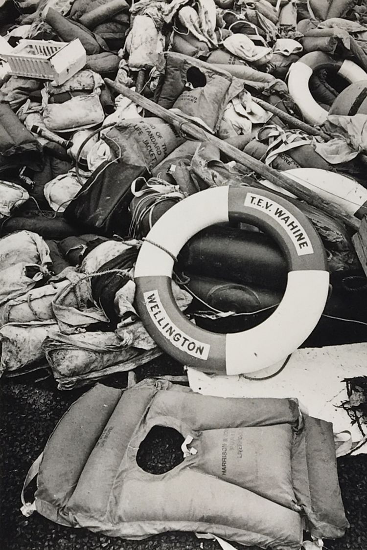 Lifejackets and detritus from the wreck washed up on Wellington’s shores. THE DOMINION POST