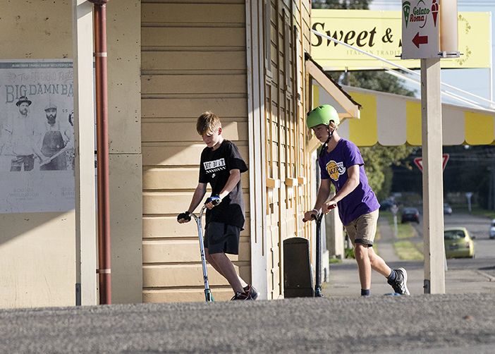 boys on scooters