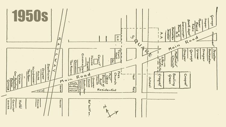 1950's map of Featherston