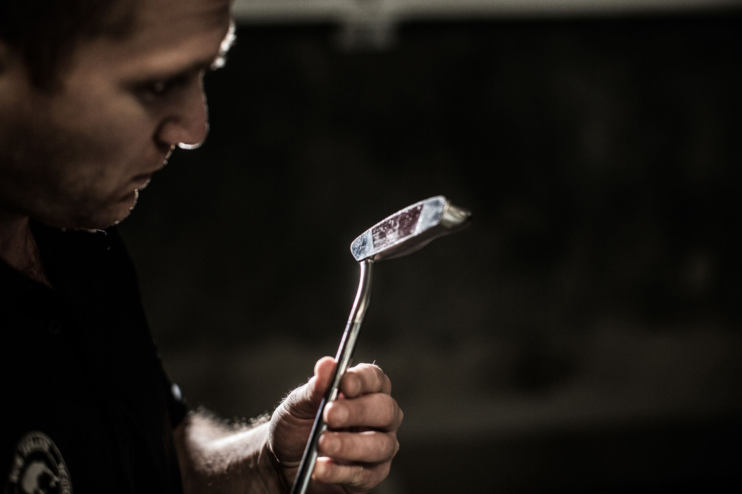 Matt Ansley's $40 putter. JASON DORDAY/STUFF