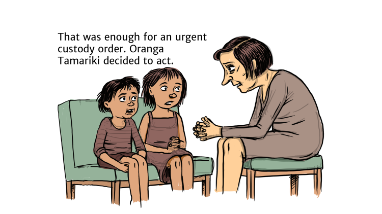 Social worker: That was enough for an urgent custody order. Oranga Tamariki decided to act.