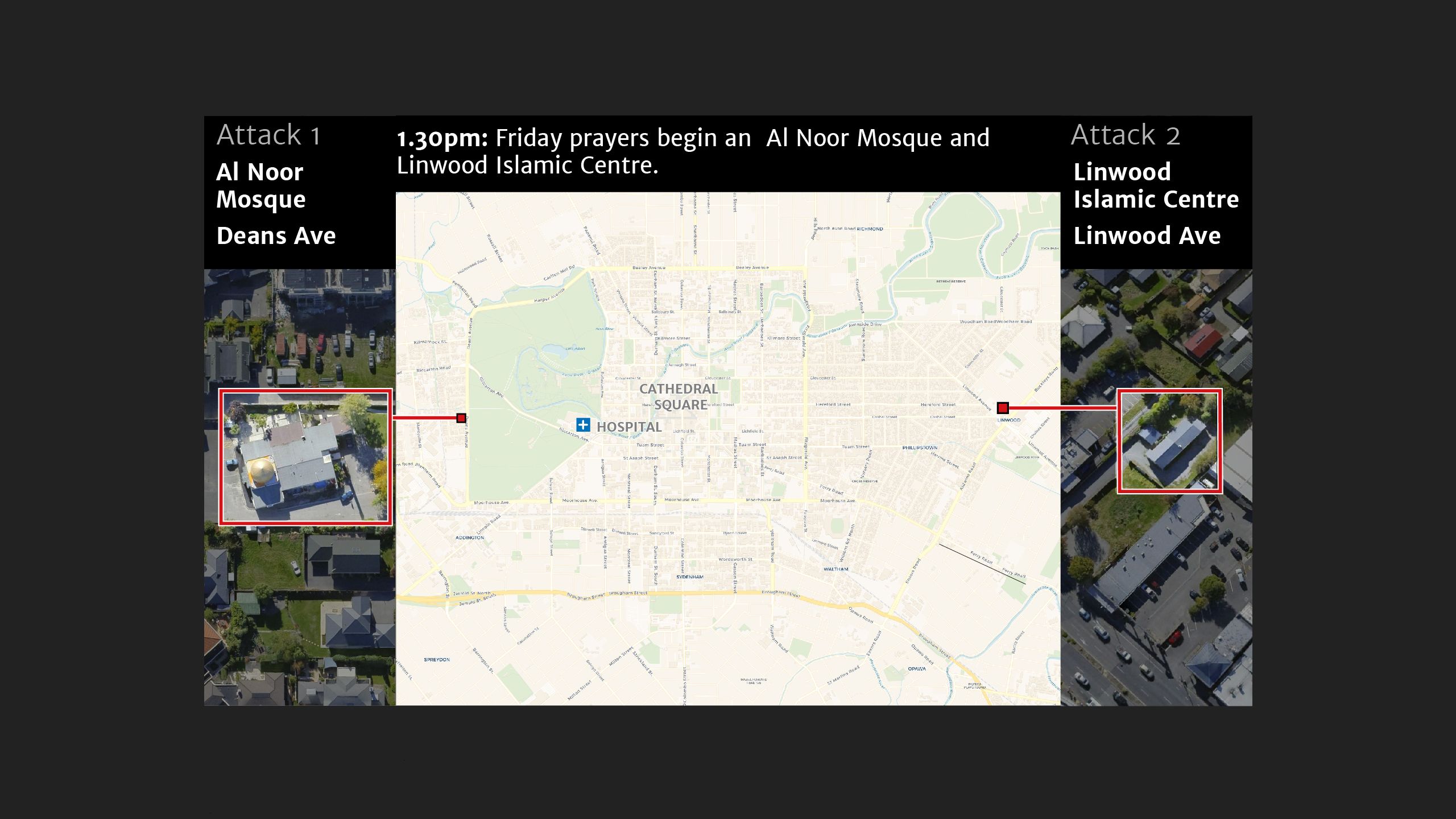 Map timeline of shootings