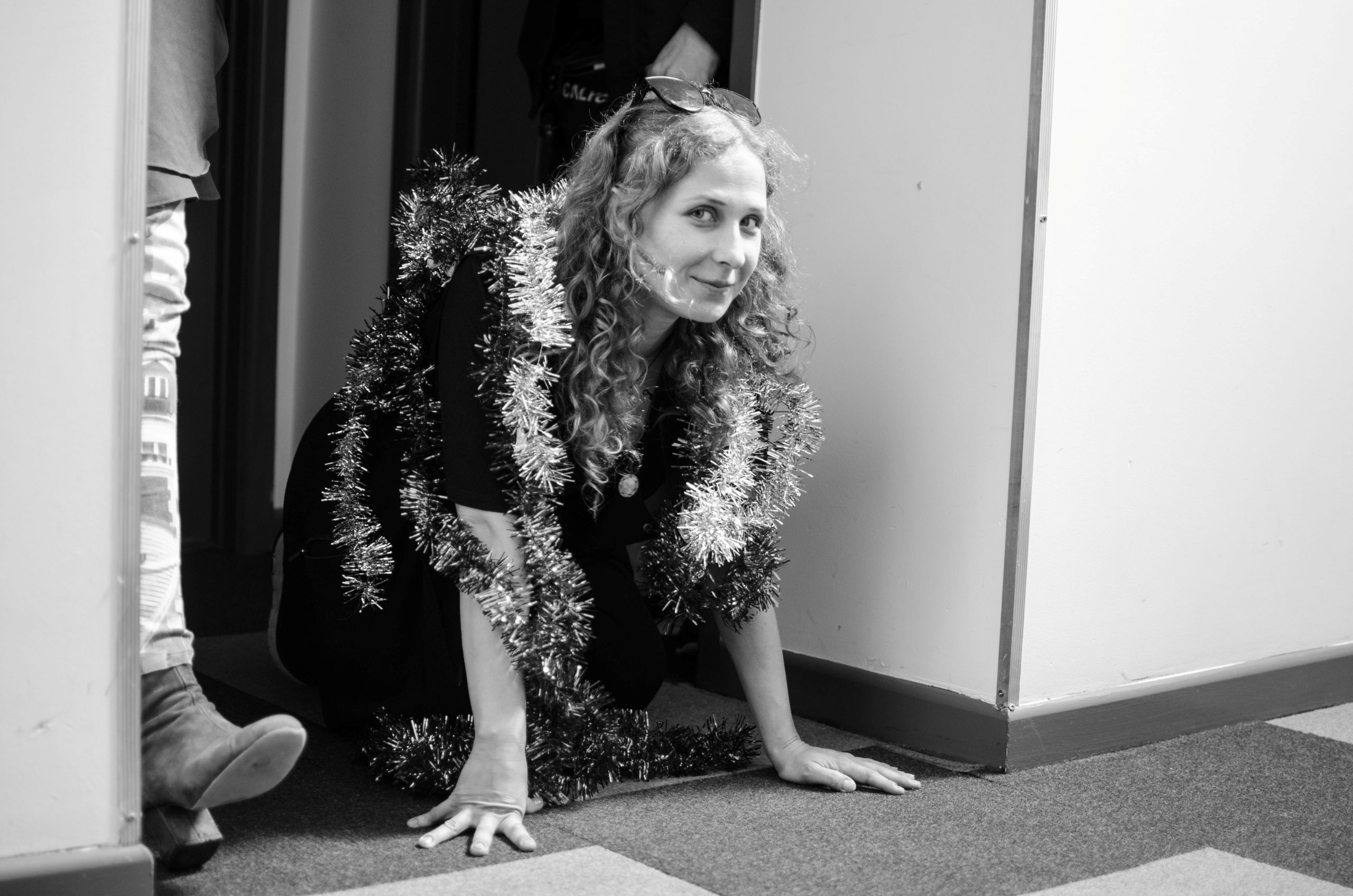 Masha Alyokhina at the Dunedin hostel.