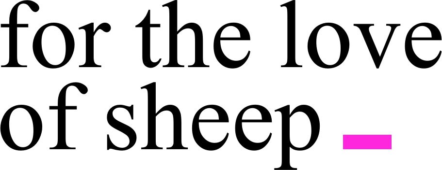 For the love of sheep