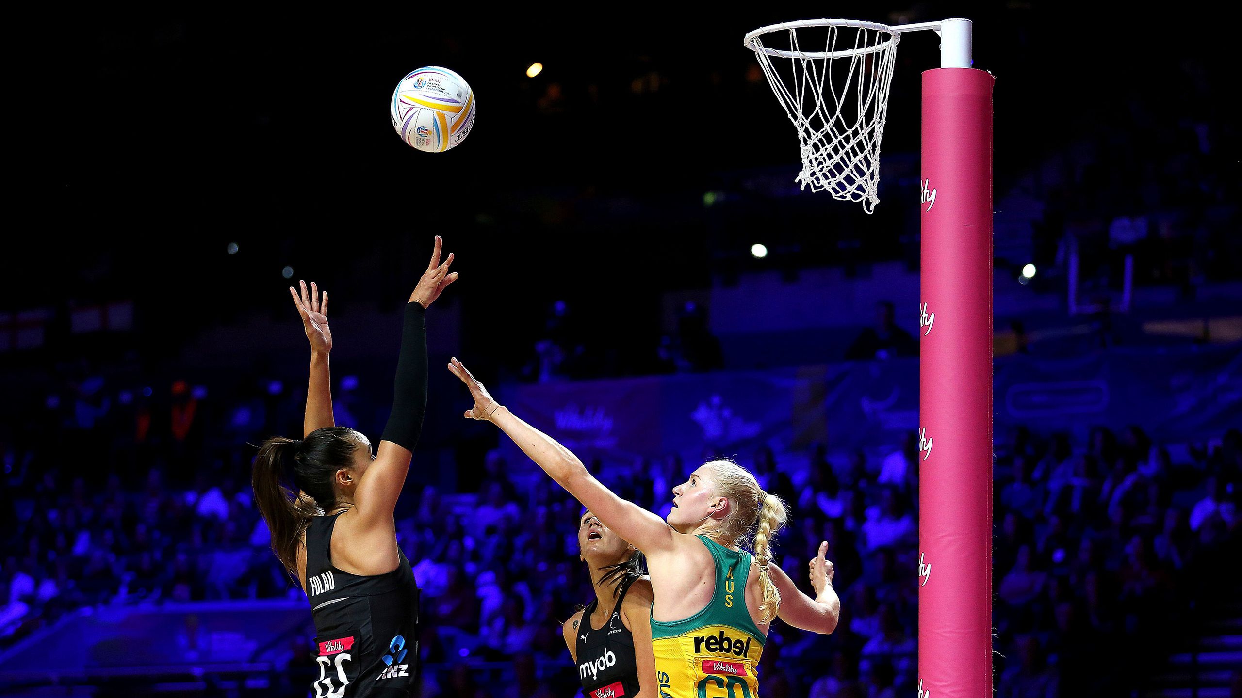 Maria Folau shoots for goal