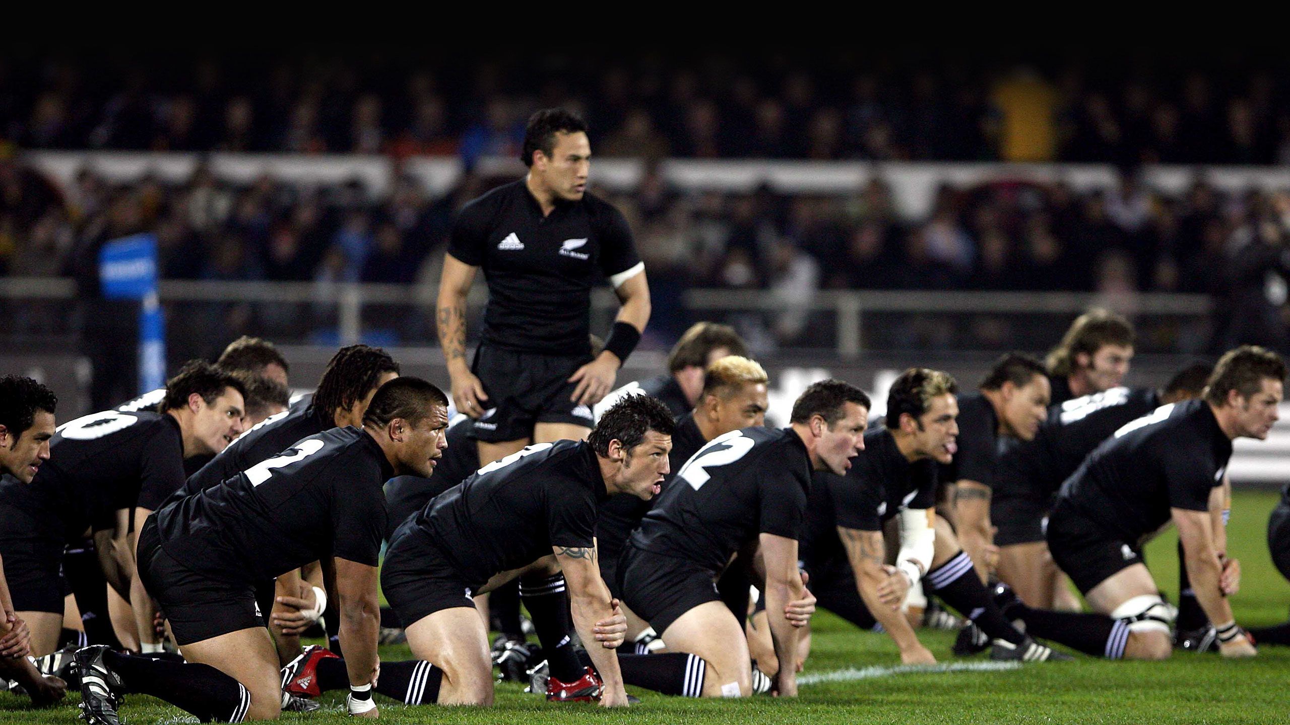 The All Blacks take on the Wallabies at Jade stadium, Christchurch in the Bledisloe Cup, July 2006.