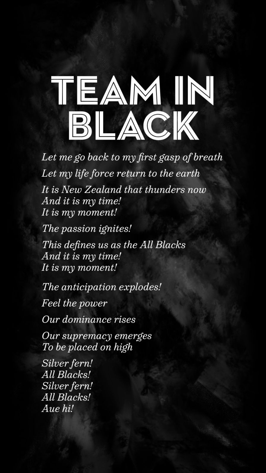HAKA: A celebration of the All Blacks’ ritual