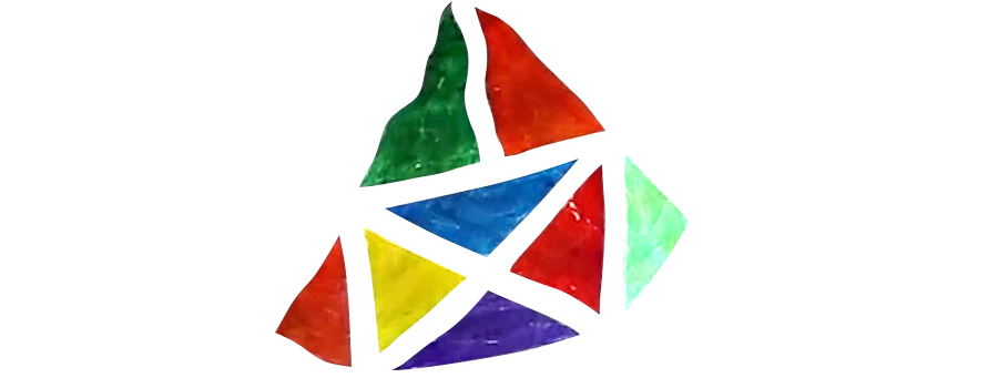 Colourful triangles pattern.