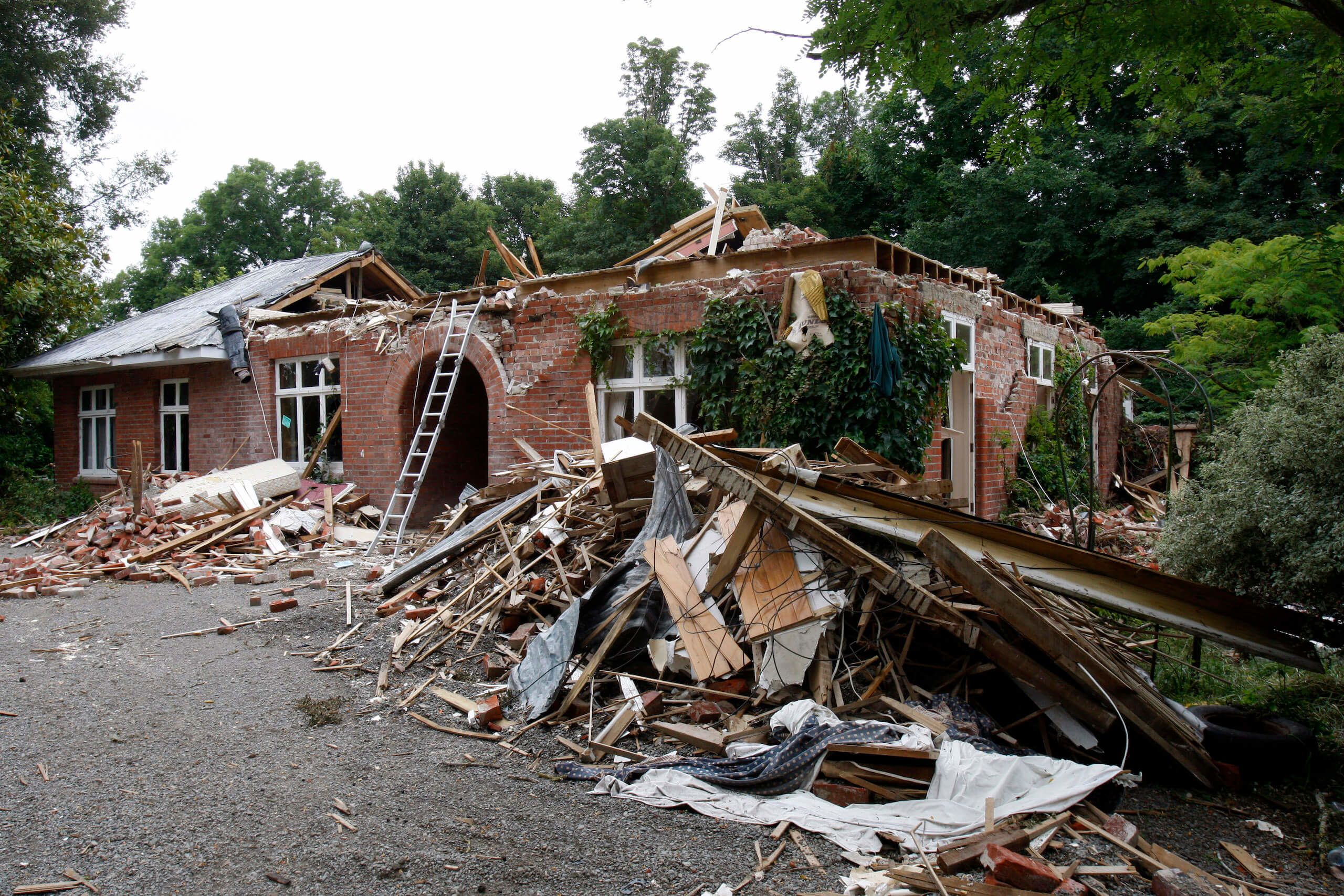 Earthquake damage at Hororata Homestead in Cordys Rd. Credit: David Hallett / Stuff