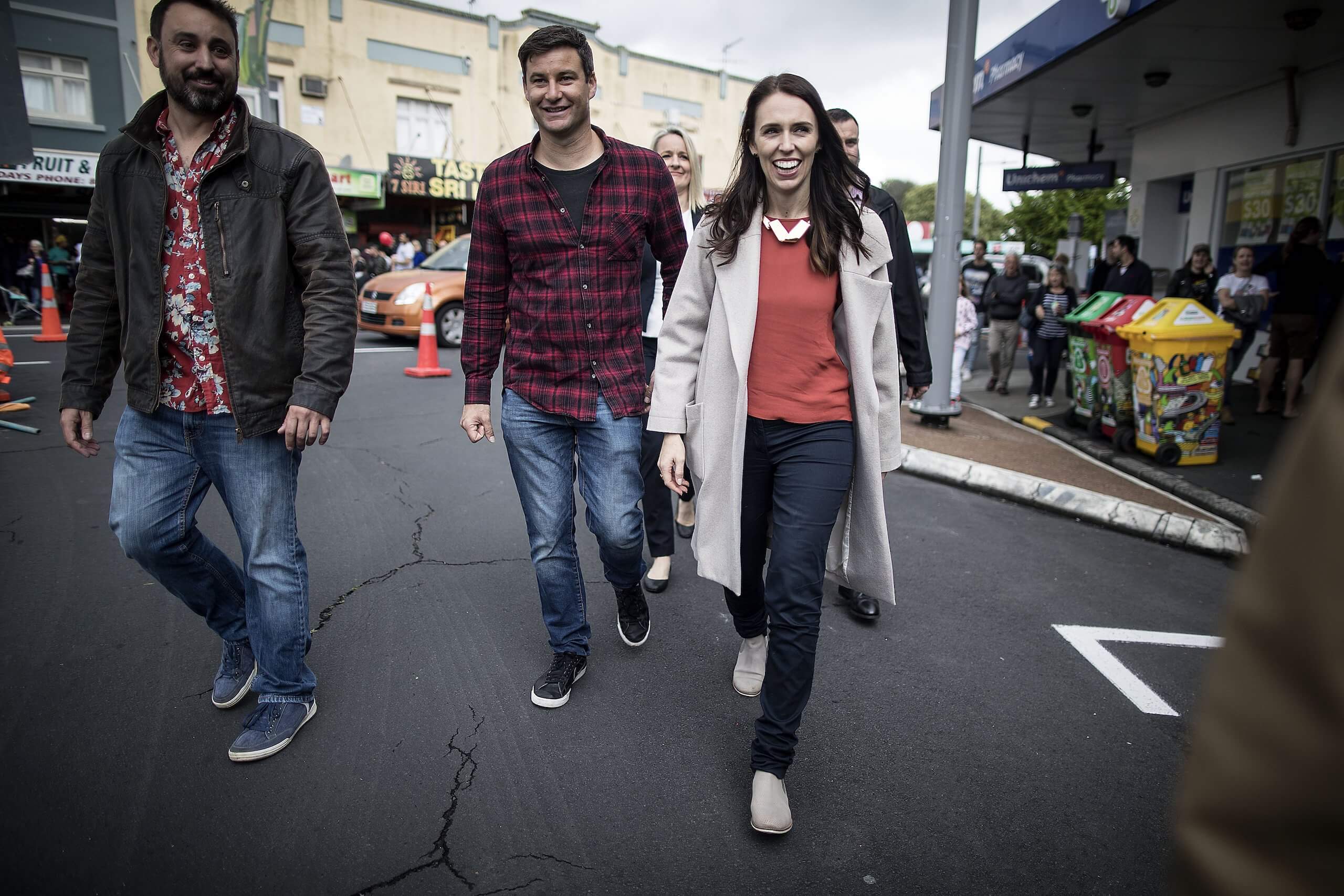 New Labour Prime Minister, Jacinda Ardern, goes for her first public walk about in Sandringham, Auckland during their Spring Festival since becoming Prime Minister. Credit: Lawrence Smith / Stuff
