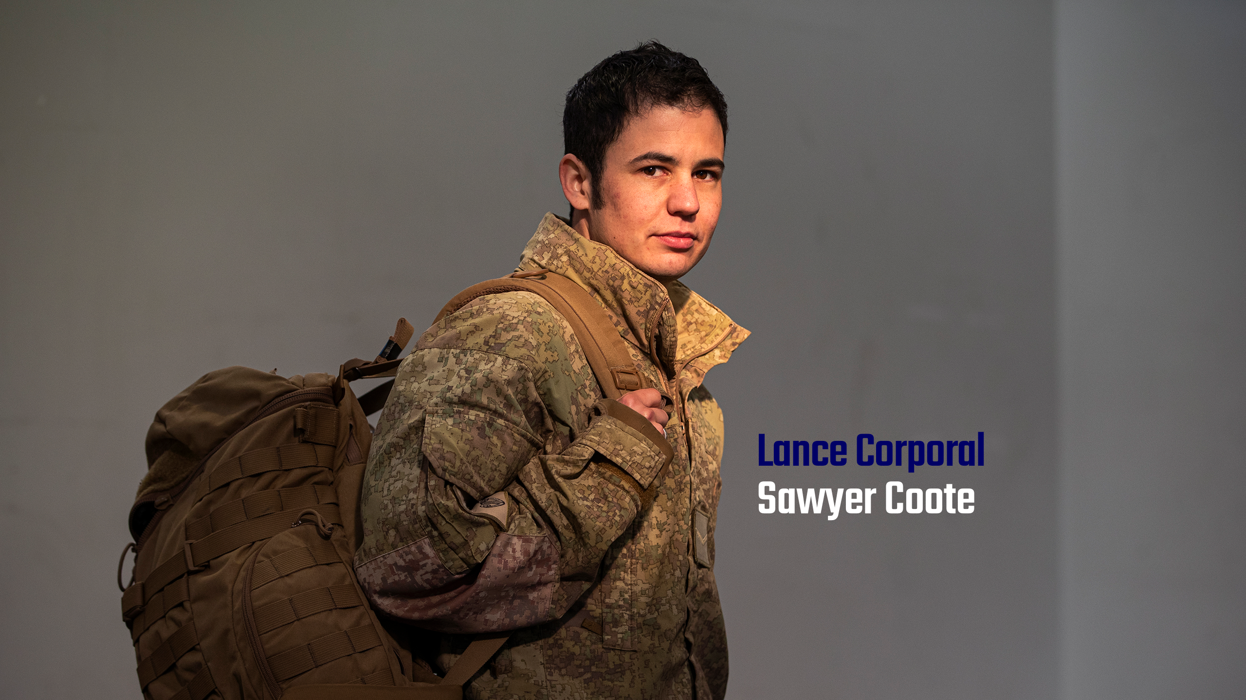 Lance Corporal Sawyer Coote.