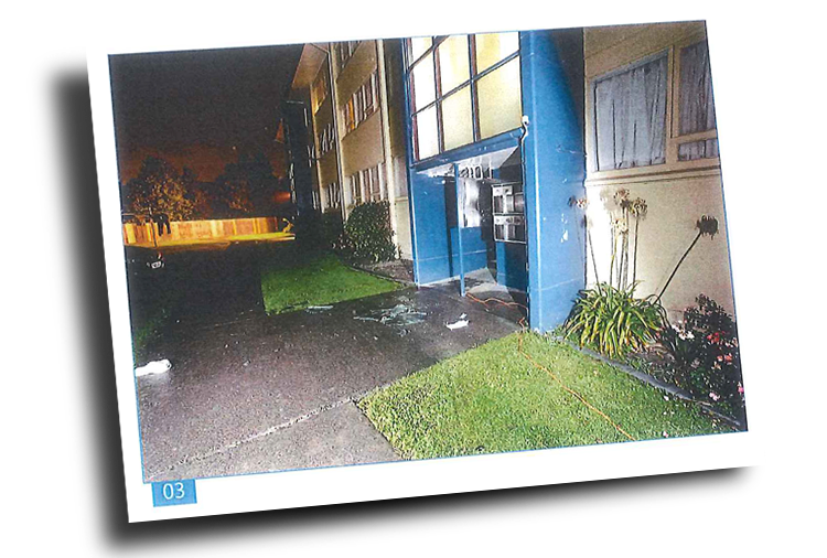 The window Sydney Boyd smashed through was 2.1 metres above the ground.