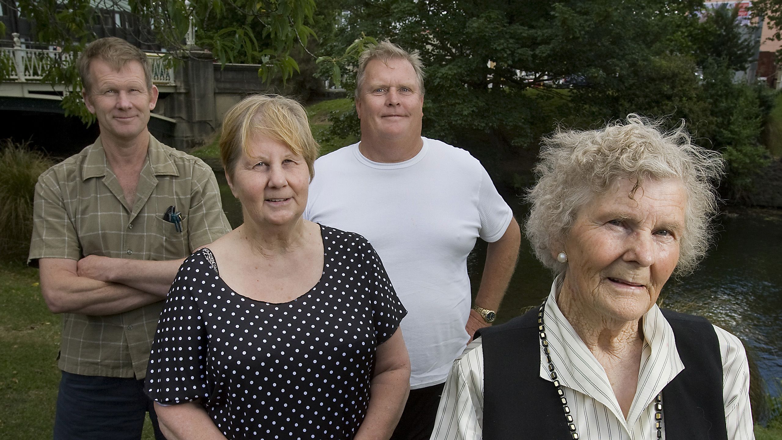 Sydney Boyd’s family pictured at the time of an inquest into his death in 2008. From left, Dave Anderson, Carol Boyd-Wilson, Kevin Boyd, and Zita Boyd.