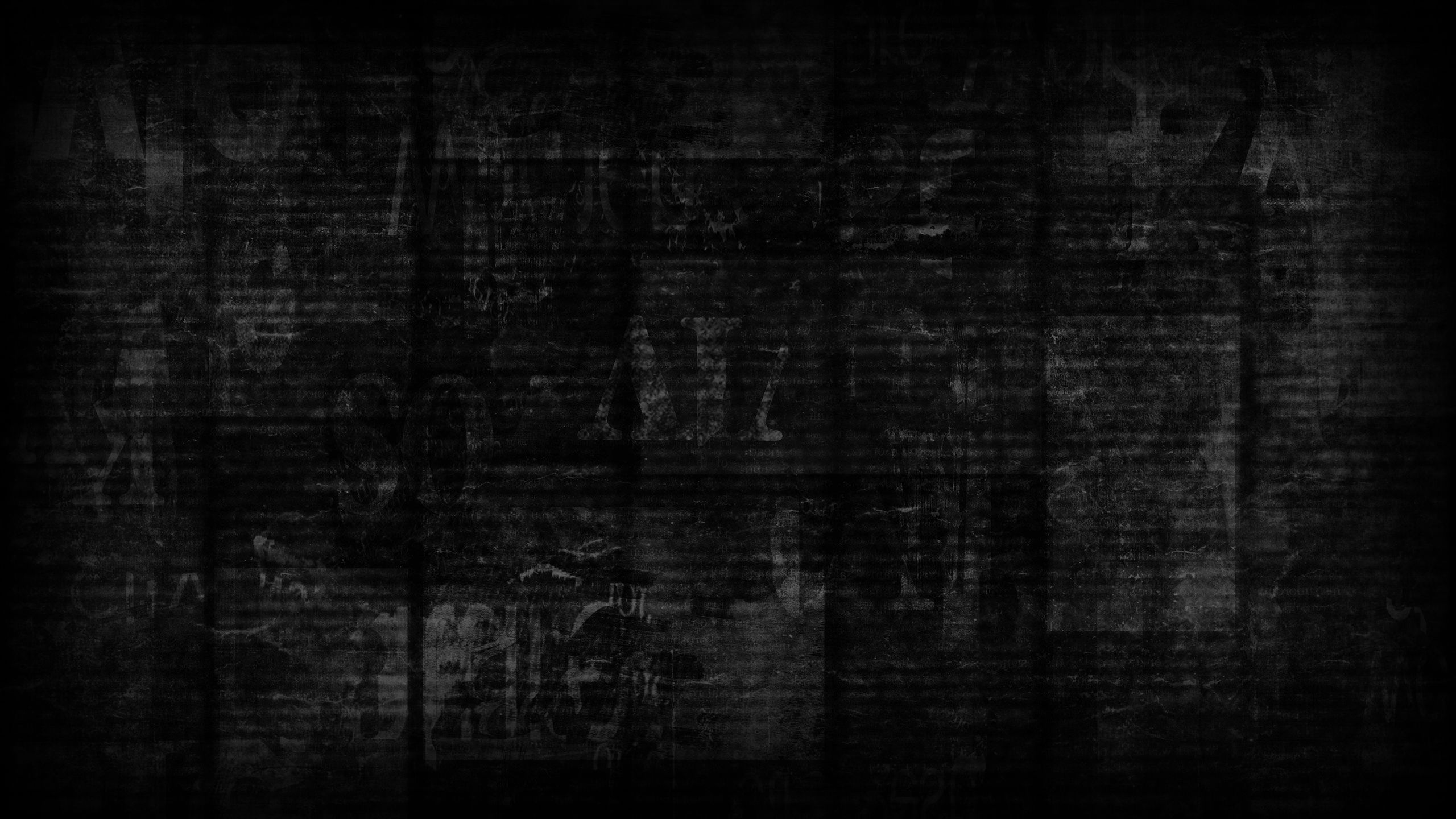 Dark, textured newspaper background.