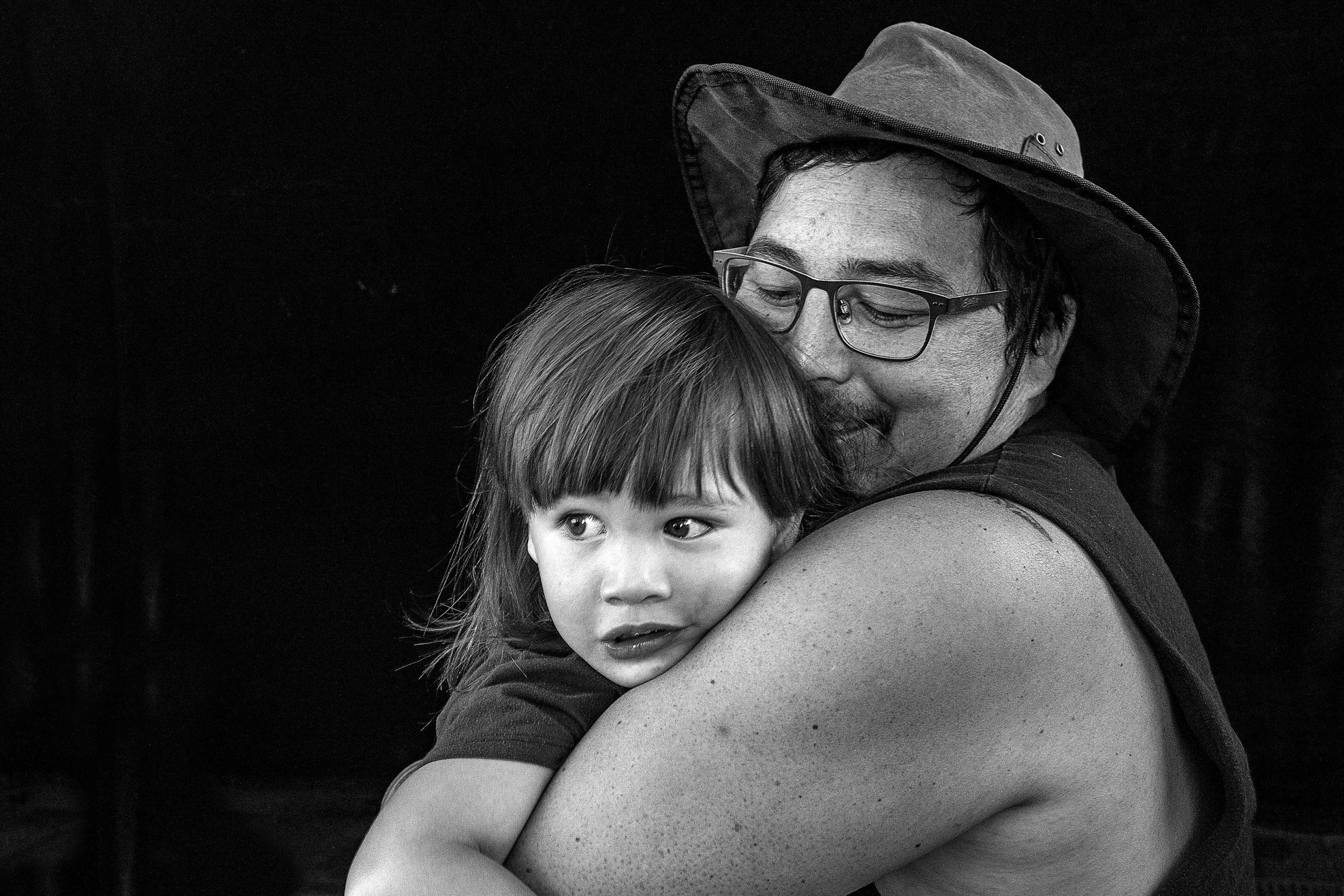 Te Moananui-A-Kiwa Goddard with Te Hiiri Hori Tupaea Tuhakaraina-Goddard.