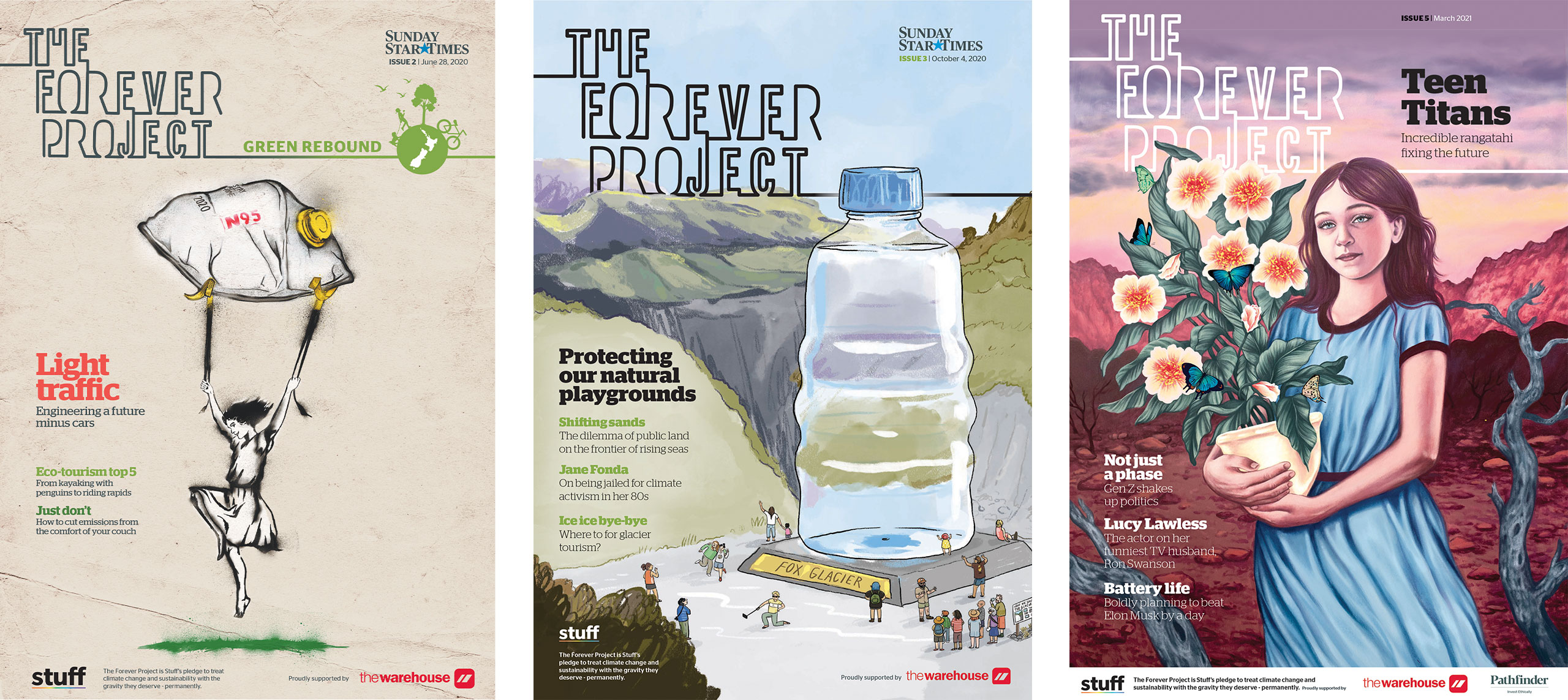 Foreber project magazine cover images