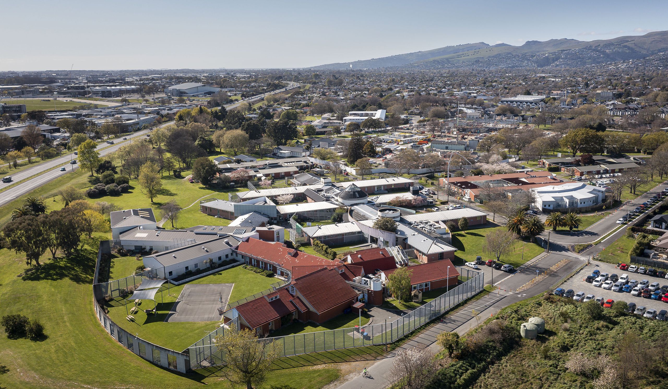 Generic aerial photo of Christchurch.