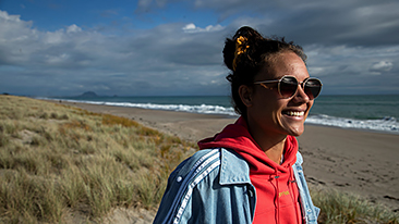 Ruby Tui celebrates
