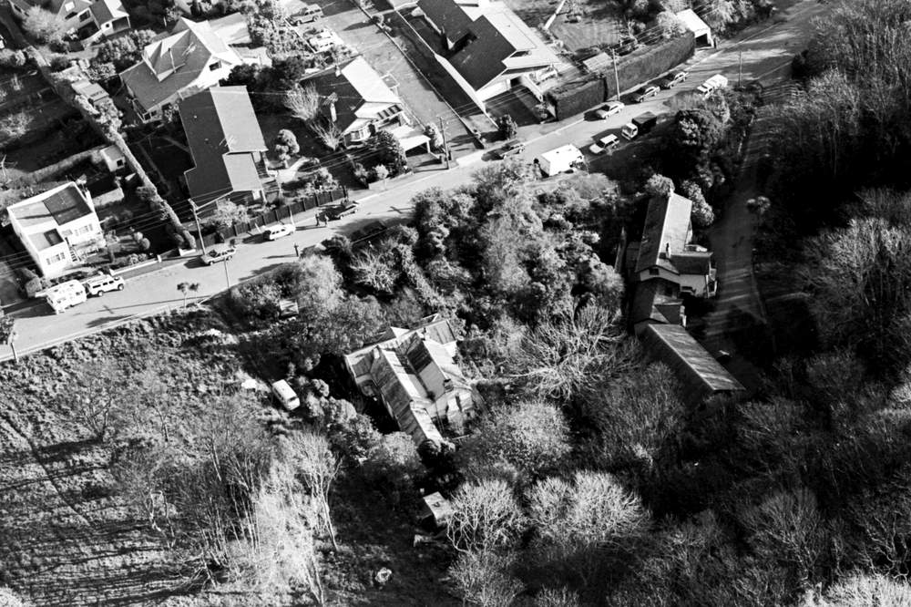 The Bain house was on a large bush-clad section in Every St, Andersons Bay, Dunedin. The Bain house was on a large bush-clad section in Every St, Andersons Bay, Dunedin.